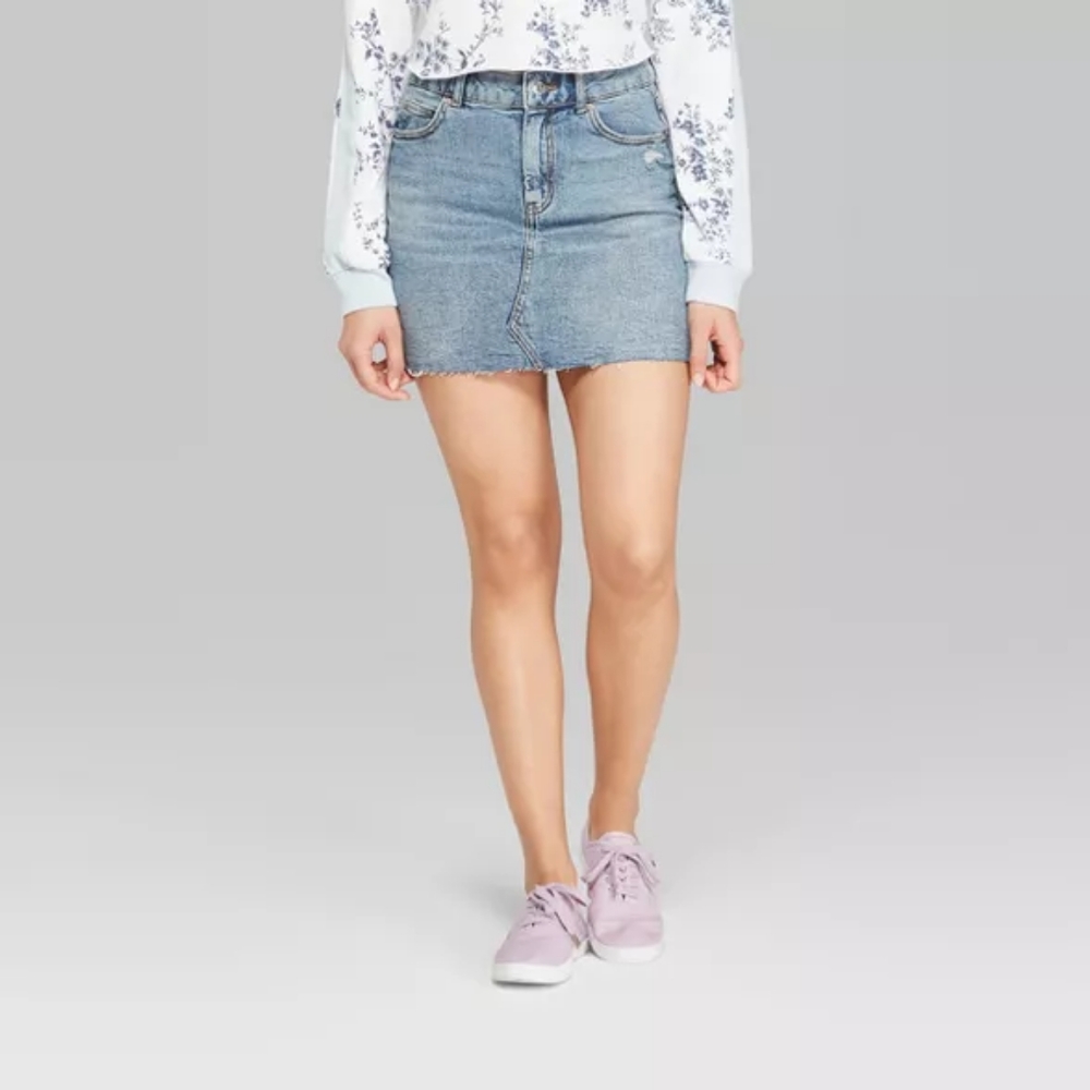 Wild fable 5 pockets Denim mini Skirt - Picture 1 of 7
